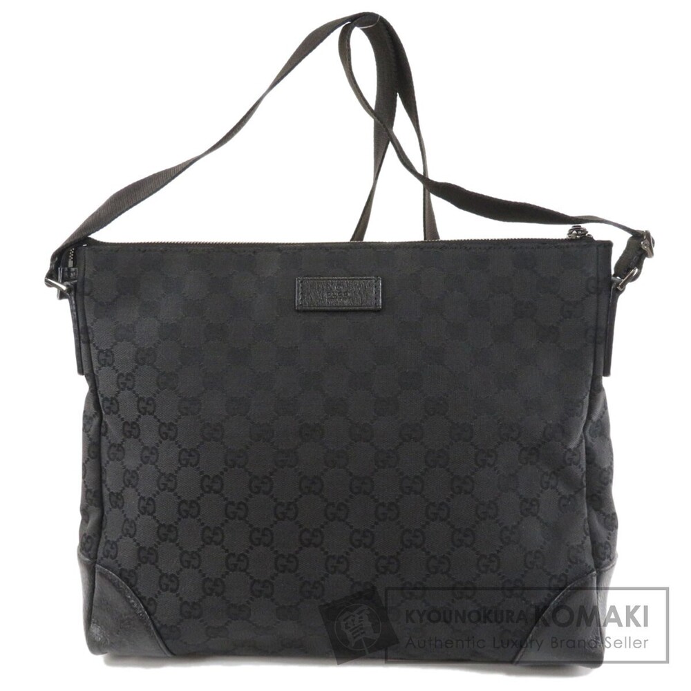 Gucci GG Canvas Shoulder Bag Black